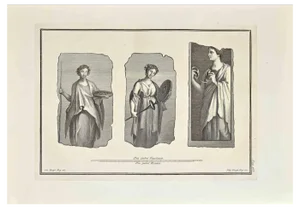 Giovanni Morghen, Ancient Roman Frescos, Etching, 18th Century