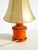 1960s Orange Ceramic Table Lamp with Cocoon Shade | Made in Italy For Sale - Image 10 of 18