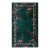1920s Green Bamboo Floral Antique Chinese Art Deco Rug 4'2" X 7' Knotted Wool Carpet For Sale