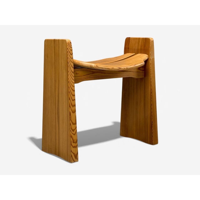 Gilbert Marklund, Jonte Stool, Pine, Sweden, 1960s For Sale In New York - Image 6 of 8