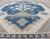 Large Vintage Turkish Rug With Stylized Geometric Design in Blue, Ivory, Tan For Sale - Image 4 of 12