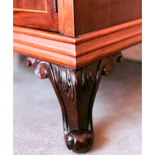 Pair of French Antique Bedside Cabinet Marquetry Nightstand, circa 1890 For Sale - Image 14 of 18