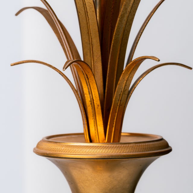 Mid-Century Modern Vintage Medici Cup Gold Table Lamp from Maison Charles, 1970s For Sale - Image 3 of 5