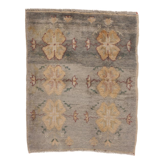 Vintage Turkish Tulu Rug, 02'07 X 03'02 For Sale