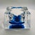 Square Ashtray in Hand-Worked Murano Glass with Ice Cube Effect, 1970s For Sale - Image 4 of 9