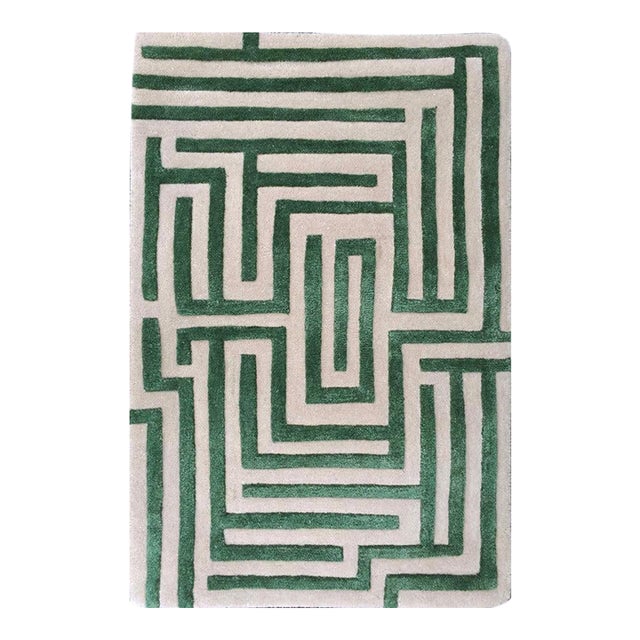 Walk the maze with the Anatolia geometric handmade rug design, named after the birthplace of the ancient word for...