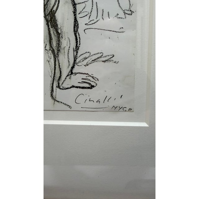 Reclining Figure is a signed studio drawing by internationally recognized Argentine-born artist Ricardo Cinalli, created...