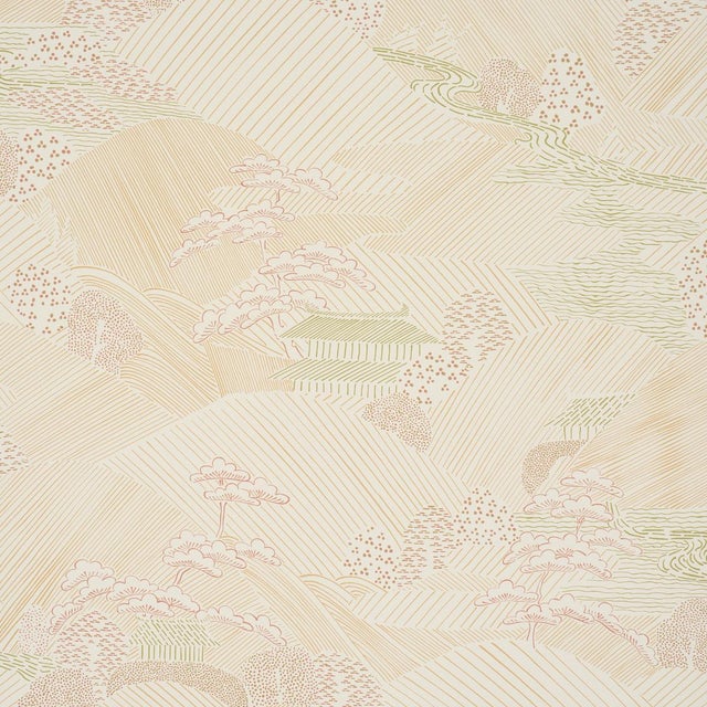 2020s Schumacher Nikko Wallcovering In Neutral For Sale - Image 5 of 5