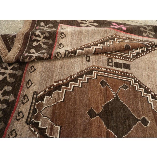 Ivory Galerie Shabab Collection Mid-20th Century Turkish Anatolian Tribal Carpet For Sale - Image 8 of 8