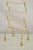 Mid 20th Century Italian Hollywood Regency Gold Gilt Metal Iron Towel Rack With Tassel Feet For Sale - Image 9 of 9