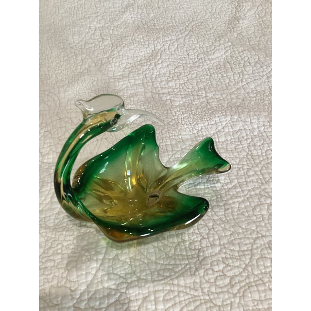 Murano glass bird candy dish.. Made by Ferro & Lazzarini Murano glass company for Jordan Import Company in 1963, Bird has...