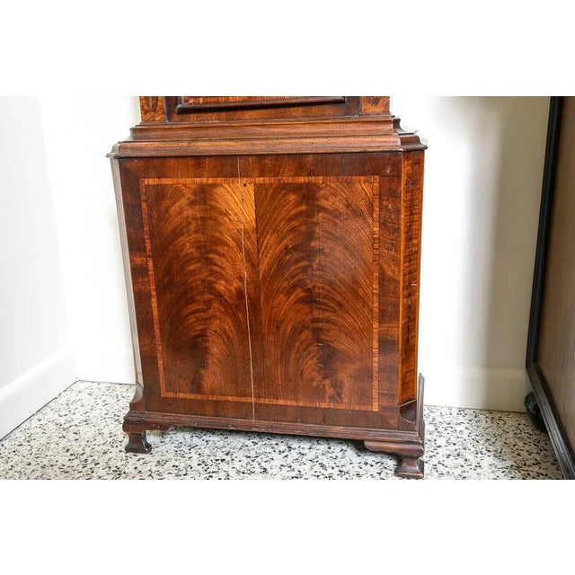 Wood Antique English George III Long Case Clock For Sale - Image 7 of 8