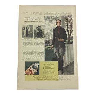 Antique Camel Cigarette Ad 1935 For Sale