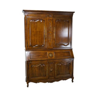Henredon French Louis XV Style Secretary Desk For Sale