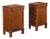 Antique Empire Bedside Tables in Walnut and Bronze, Set of 2 For Sale