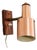Mid Century Modern Wall Sconce Lamp Lighting Rosewood Copper Denmark MCM For Sale