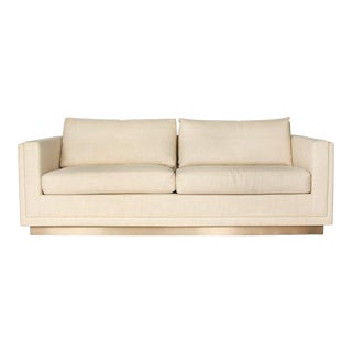 Mason-Art 1814 Sofa Upholstered in Belgian Linen For Sale