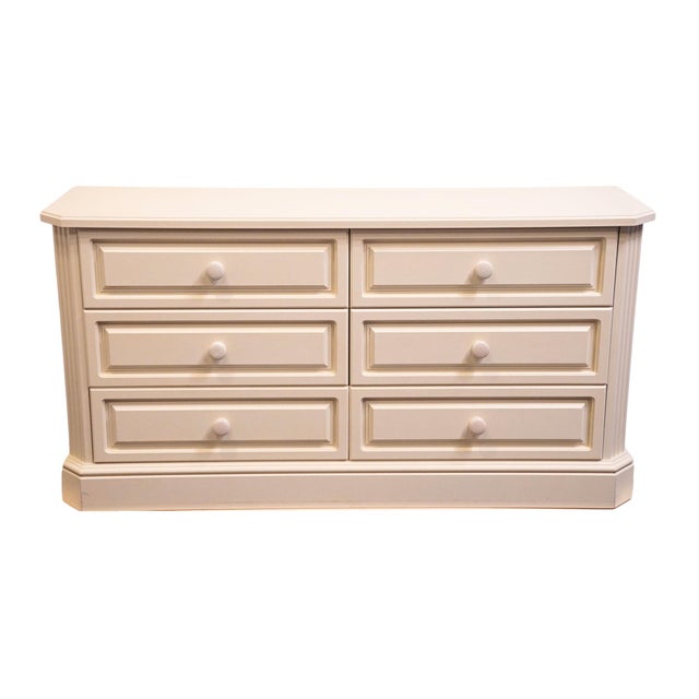 Contemporary Altavista Lane Melrose Collection Contemporary Neoclassical Revival Off White 66" Double Dresser 497-01 For Sale - Image 3 of 14