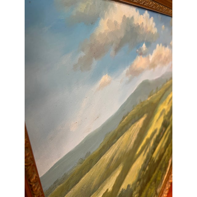 Tuscan Countryside Impressionist Oil Painting, Framed For Sale - Image 9 of 18