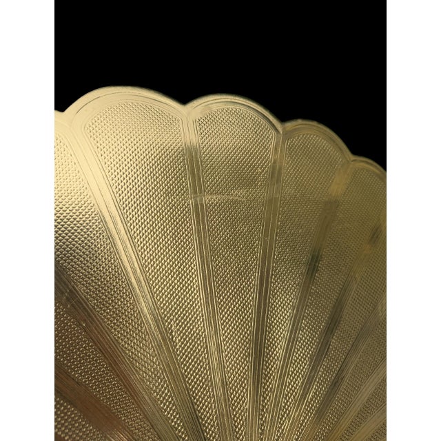 1990s Gold Clamshell Sea Shell Placemats - Set of 6 For Sale - Image 13 of 14