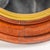 Large Antique Deep Wood Framed Oval Mirror With Gold Accent For Sale - Image 15 of 17