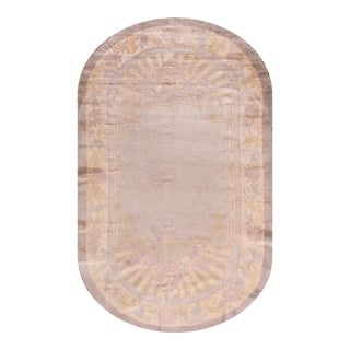 1920s Antique Chinese - Art Deco Rug 4'3" X 6'9" For Sale