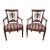 Early 20th Century English Style Neoclassical Arm Chairs, Pair For Sale