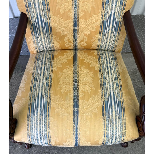 1990s Hickory Chair “Charles X” Neoclassical Armchair For Sale - Image 5 of 12
