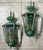 : Pair of Vintage Solid Brass Outdoor Wall Lanterns / 16” High For Sale - Image 14 of 15