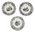 Antique U&C Plates from Sarreguemines, 1850, Set of 3 For Sale