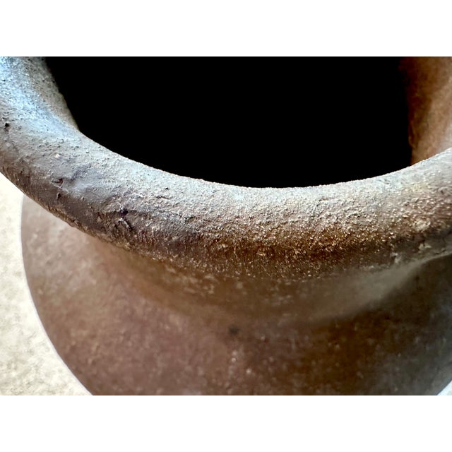 Large Handcrafted Amphora-Shaped Terracotta Ceramic Floor Vases, Germany 1950s, Set of 2 For Sale - Image 17 of 18