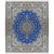 Hand-Knotted Wool and Silk Nain Rug For Sale - Image 5 of 5