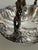 Platinum Vintage 11" Extra Silver Plated Bride's Basket With Swing Handle Grapes Motif For Sale - Image 8 of 18