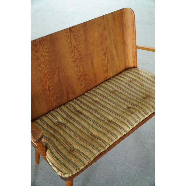 Swedish Fur and Pine Bench by Göran Malmvall for Karl Andersson & Söner, 1950s For Sale - Image 17 of 18
