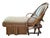 Rustic Vintage Adirondack Bent Willow, Velvet Mohair-Upholstered Chaise Lounge For Sale - Image 3 of 10