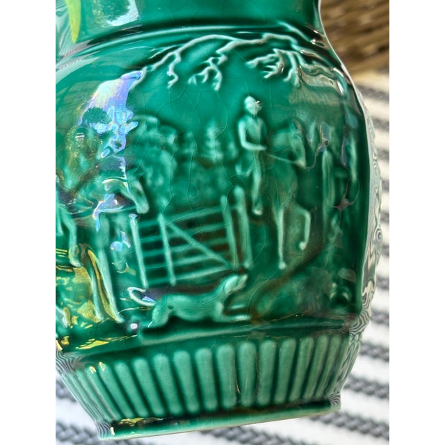 Vintage Wedgwood Etruria & Barlaston Hound-Handle Majolica Pitcher For Sale - Image 17 of 17