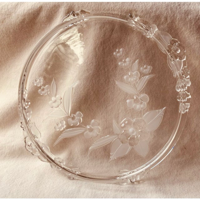 1980s Exquisite French Crystal Camelia Bathroom Tray- Plateau – Paris Find For Sale - Image 18 of 18