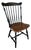 L. Hitchcock Black Harvest Maple Fan Back Windsor Side Chair For Sale