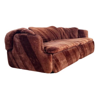 RARE Alberto Rosselli Sofa Two Seater for Saporiti 'Confidential', Italy, 1970s For Sale