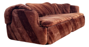 RARE Alberto Rosselli Sofa Two Seater for Saporiti 'Confidential', Italy, 1970s