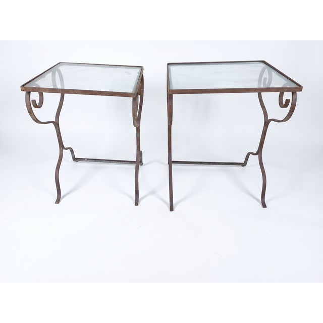 Vintage Woodard Wrought Iron Garden Suite, Ivy Leaf & Vine Pattern, Circa 1950s–60s For Sale In New York - Image 6 of 6