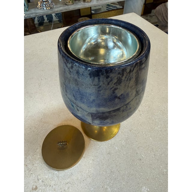1970s Vintage Ice Bucket on Pedestal With Lid, 1970s For Sale - Image 5 of 7