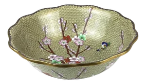 Vintage Cloisonné Decorative Bowl