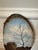 Vintage 1982 Signed Oil Landscape on Natural Wood For Sale - Image 10 of 15