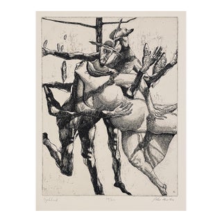 1960s John Fenton Dybbuk Etching For Sale