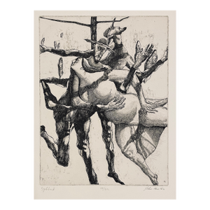 1960s John Fenton Dybbuk Etching
