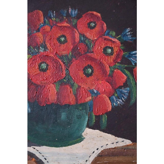 Milo Bucher, Poppy, 1950s, Oil Painting, Framed For Sale - Image 6 of 8