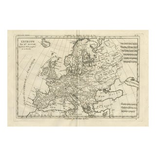 Europe Map by Rigobert Bonne, 1780 For Sale