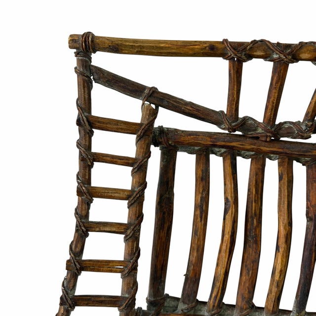 Late 20th Century Vintage Square Bamboo Tray, Trivet For Sale - Image 5 of 7