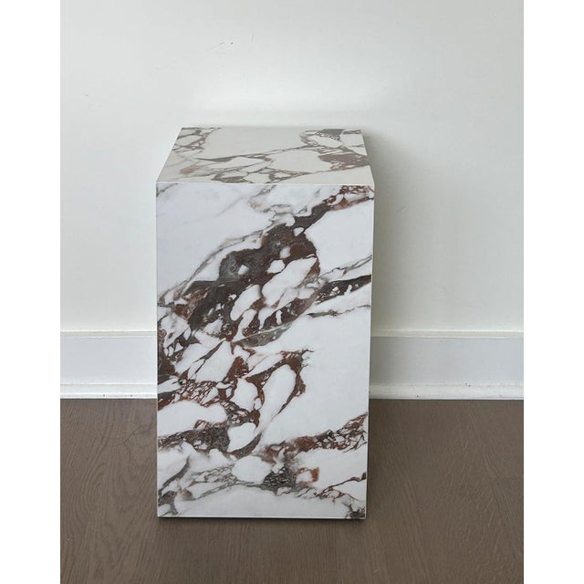 Calacatta Viola Two Side Table Coffee Table Set For Sale - Image 4 of 4